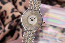 Cartier Must De 21 Stahl / Gold Damenuhr Saphirglas  Klassiker