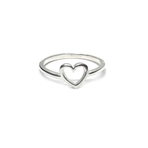 Sterling silber ring herz - sterling,