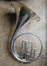 Waldhorn Horn Couesnon Paris Made in France + Mundstück mit Koffer Silber