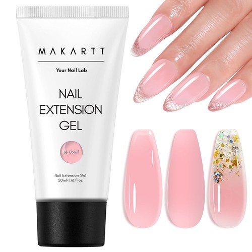 Poly nail gel - gel, rosa