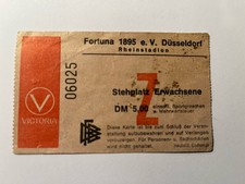 Eintrittskarte Ticket Ligapokal 1972/73 Fortuna Düsseldorf - Bayer Leverkusen