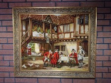 Gobelin Stickbild mit Rahmen