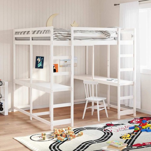 Hochbett mit schreibtisch - mit,