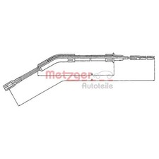 Metzger Bremsseil hinten für