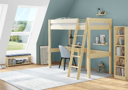 Hochbett für kinder 90x200 - hochbett,