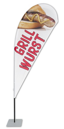 Grillwurst beachflag tropfen - grillwurst,