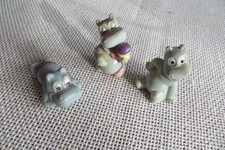 Ü Ei Figuren 3  Figuren aus der 1. Happy Hippo Serie von 1988