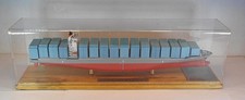 Modellschiff Containerschiff CSAV La Ligua Plastik in Vitrine ca. 35cm #520