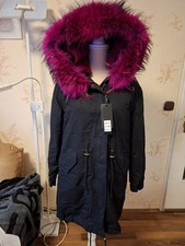 Damen mantel mit - damen, echtfell