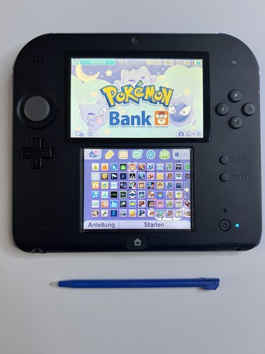 Nintendo 2ds schwarz blau mit - schwarz,