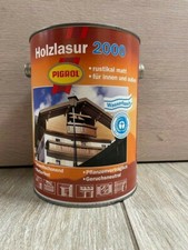 8€/L Pigrol 2,5L Holzlasur 2000 Holz-Zaun-Lasur Holzfenster-Tür Lasur (A10)