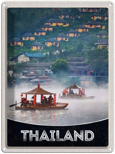 Blechschild 40x30 thailand - 40x30,