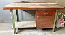 Werkbank 2m aus massivem Holz – 82cm, Schublade, Schrank, stabil – Abholung
