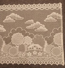 Bistrogardine weiß 280 X 60 cm Landhausstil neuwertig