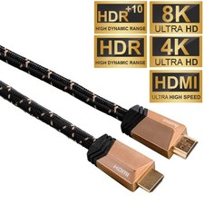 Hama 3m HDMI-Kabel 2.1 8K 4K Ultra High-Speed Anschluss-Kabel 3D UHD HDR HD TV