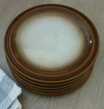 6 Kuchenteller Original Gerzit Staffel Stone Ware W. Germany TOP