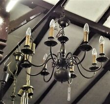 Lampe, Deckenlampe,flämische Krone,8 A. 8 x E 14 Fass. Messing, antik Nr.34 ( W)