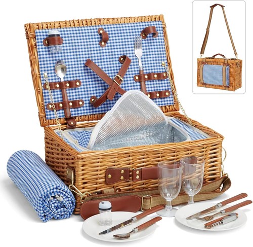 Handgefertigter picknickkorb - handgefertigter,