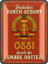 Metallschild Ossi DDR Geschenk