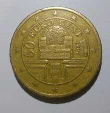 50 Euro Cent 2002 Münze Österreich Sammlerstück 
