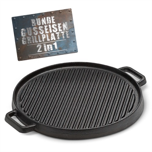 Gusseisen grillplatte 1 - gusseisen, in