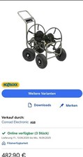 Schlauchwagen Schlauch Trommel Hozelock 59505 Hose Cart 135m 2-Wheel Steering