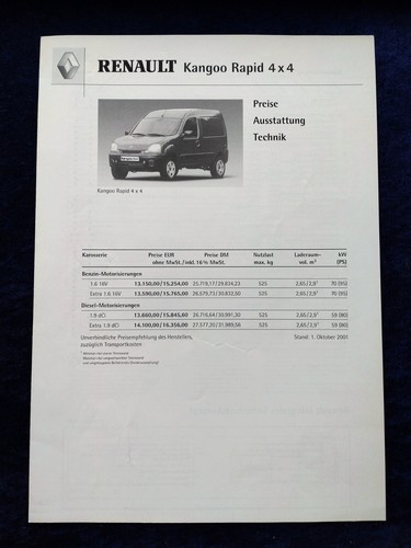 Renault kangoo rapid 4x4 - renault,