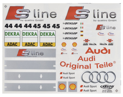 Dekorbogen audi s line - 1:10, s-line