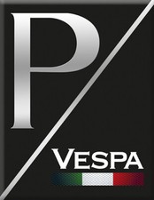 Vespa Emblem Kaskade Aufkleber Piaggio P-Vespa schwarz Italo.