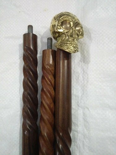Messing totenkopf holz - messing,