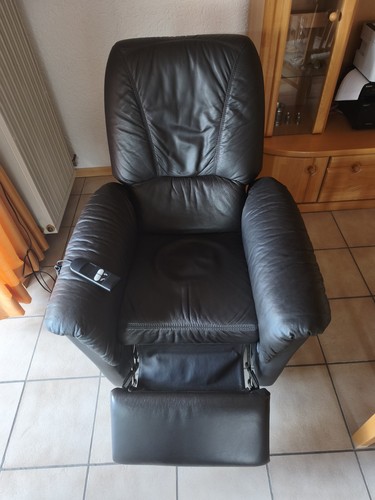 Leder fernsehsessel mit - leder,