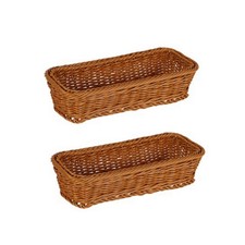 2X(Geflochtener Korb Aus