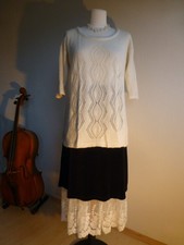  Peruvian Connection Strickpulli gr. L Alpaka Wollweiss