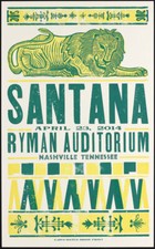 Hatch Show Print Santana