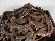 Hufeisen 40 Stück gebraucht Glücksbringer Hochzeit Taufe Basteln Schweißen