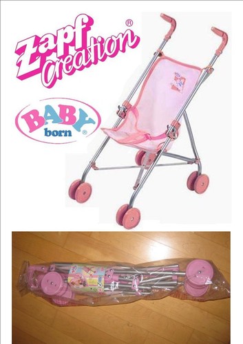 Baby born buggy - baby, rosa