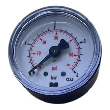 Manometer 0-4 bar / 0-58 psi Doppelskala Druckanzeige Kl. 1.6 für die Industrie