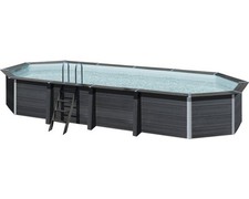 Aufstellpool WPC-Pool-Set Gre