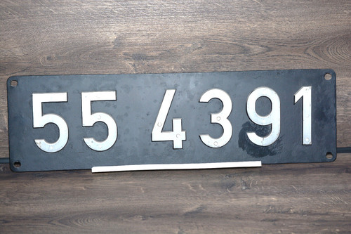 Lokschild der dampflok 4391 - der, 55