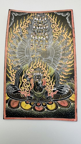Vintage tibetische thangka - tibetische,