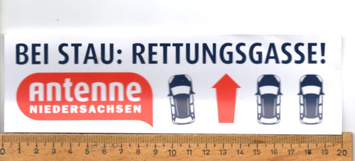 Aufkleber bei stau - :,