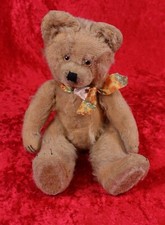 Diem Teddybär 34 cm Mohair Gelenke Glasaugen Braun Sonneberg Thüringen Vintage