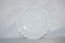 Untertasse 14cm Kaf Facette weiss Tirschenreuth Bavaria