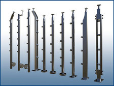 Edelstahl Geländer Pfosten