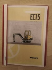 Volvo Minibagger Bedienungsanleitung EC15 Betriebsanleitung 2000 technischeDaten
