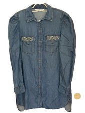 Zara jeanstunika longbluse - longbluse, gr