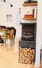 Kamin, Unikat midcentury-stil, Ethanol u. Gel