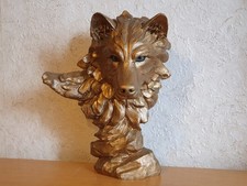 Wolfkopf figur skulptur - wolfkopf,