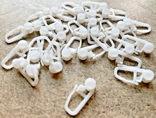 100 Rollringe Gardinengleiter Faltenlegerolle 8mm Gardinenhaken Gardinenröllchen