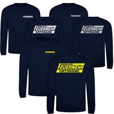 FEUERWEHR Sweatshirt Ortsname Pullover versch.Shirtfarben / Druckfarben X
